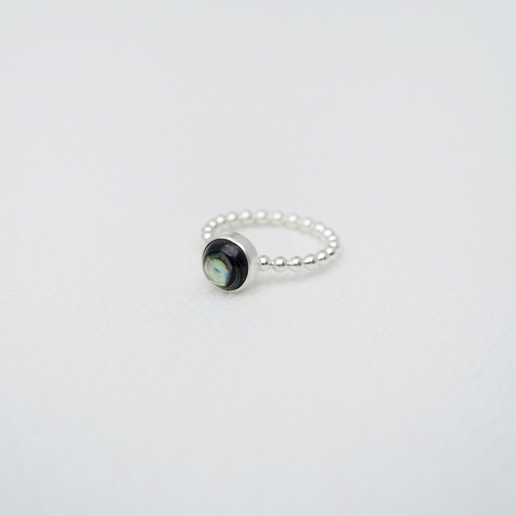 Anillo Bolitas Piedra