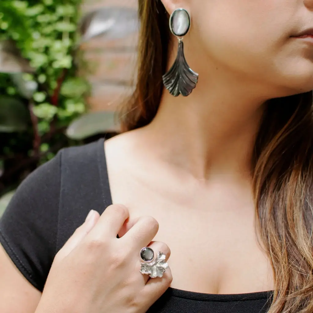 Anillo Geranio Piedra