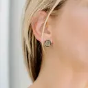 Aretes Piedra Circular Pequeña