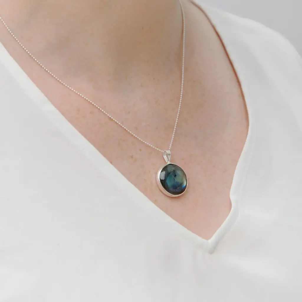 Dije Piedra Circular Mediana