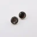 Aretes Piedra Circular Medianos