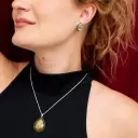 Aretes Piedra Gota Mediana