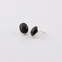 Aretes Piedra Oval Pequeña