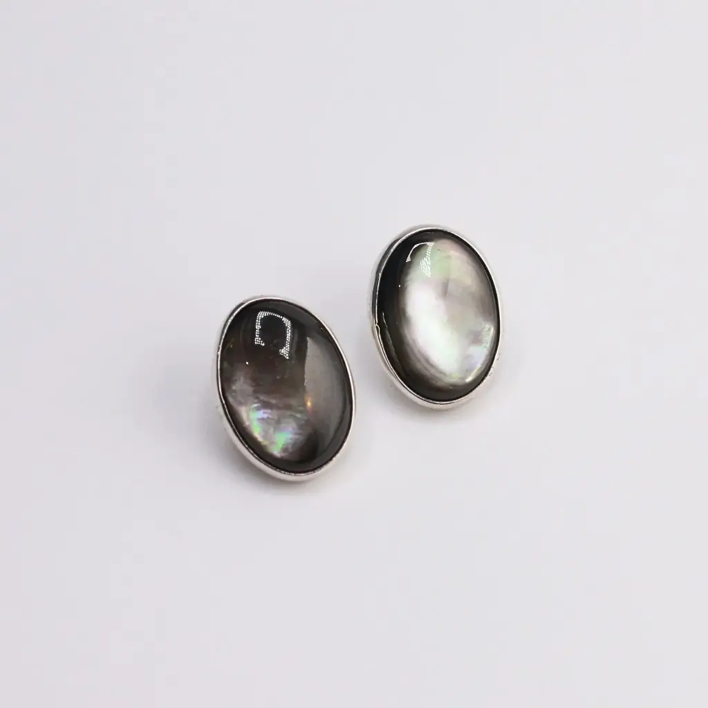 Aretes Piedra Oval Mediana