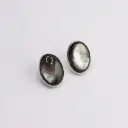 Aretes Piedra Oval Mediana