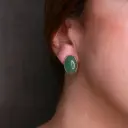Aretes Piedra Oval Mediana