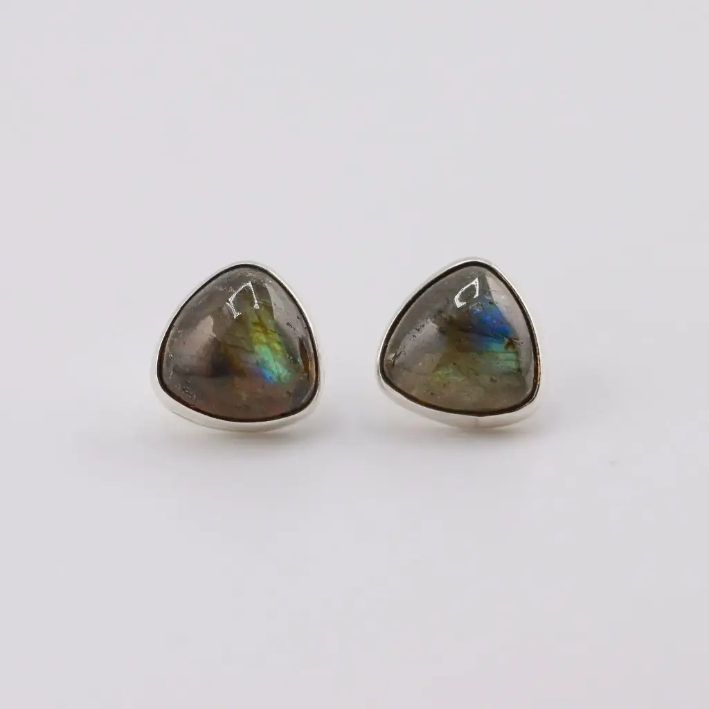 Aretes Piedra Triangular Pequeña