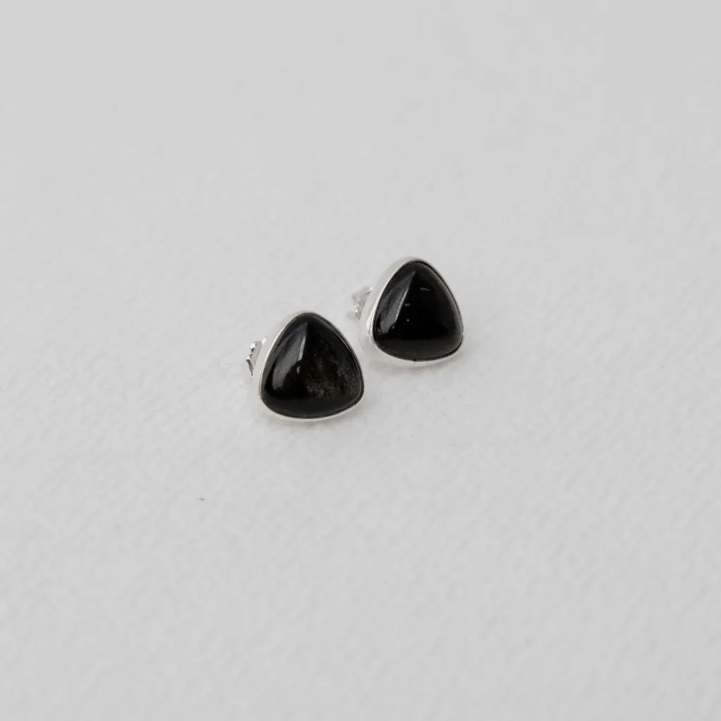 Aretes Piedra Triangular Pequeña