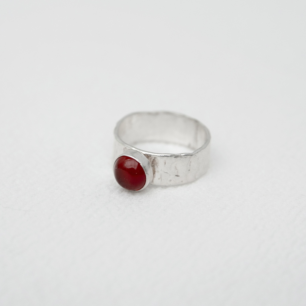 Anillo Banda Minimal Piedra