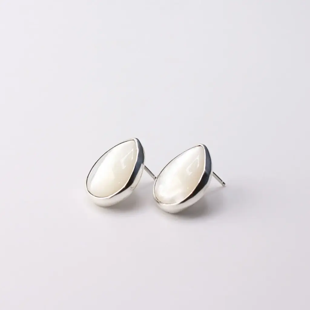 Aretes Piedra Gota Mediana