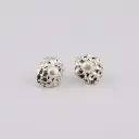 Aretes Texturado Perlas