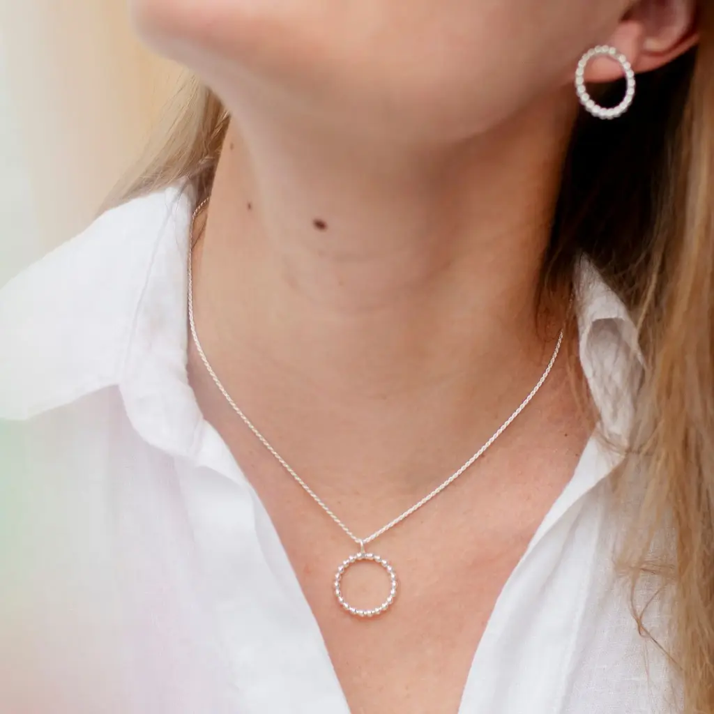 Dije Bolitas Circular Grande