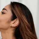 Aretes Minimal Piedra con Bolitas