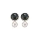 Aretes Minimal Piedra Perla