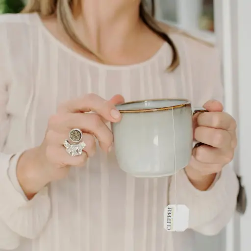 Anillo Drusa con Geranio