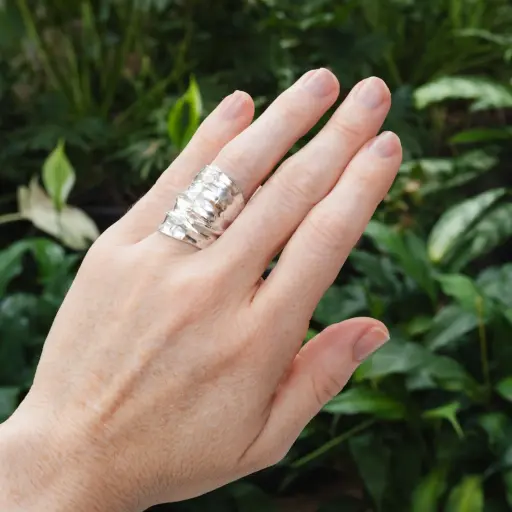 Anillo Gigante Texturado