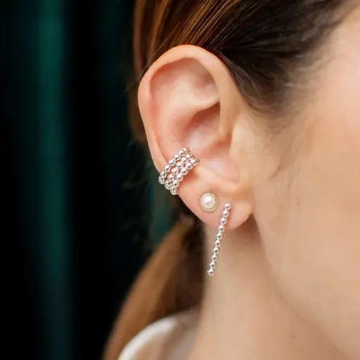 [004316] Aretes Palito Bolitas