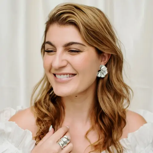 Aretes Geranio Grandes