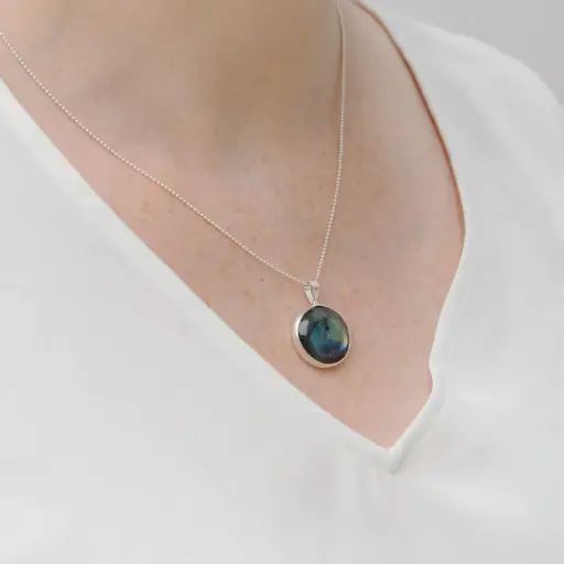 Dije Piedra Circular Mediana