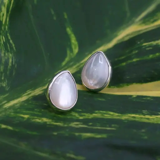 Aretes Piedra Gota Mediana