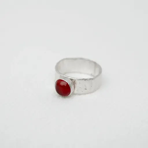 Anillo Banda Minimal Piedra